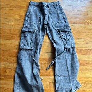 Zara Mid-Rise Cargo Jeans